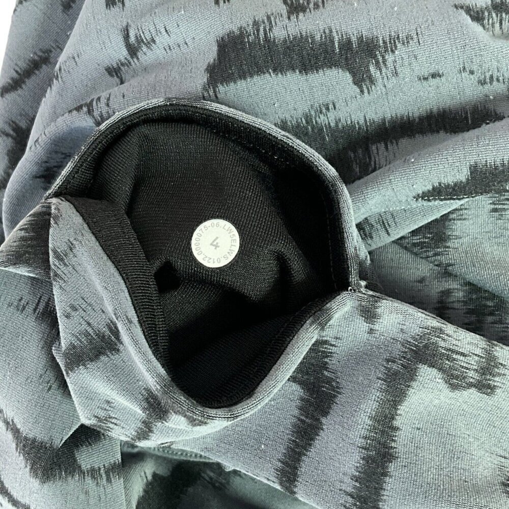 Lululemon InStill High Rise Tight 25" ThreeD Camo Jacquard Asphalt Grey Black 4 - Picture 6 of 8